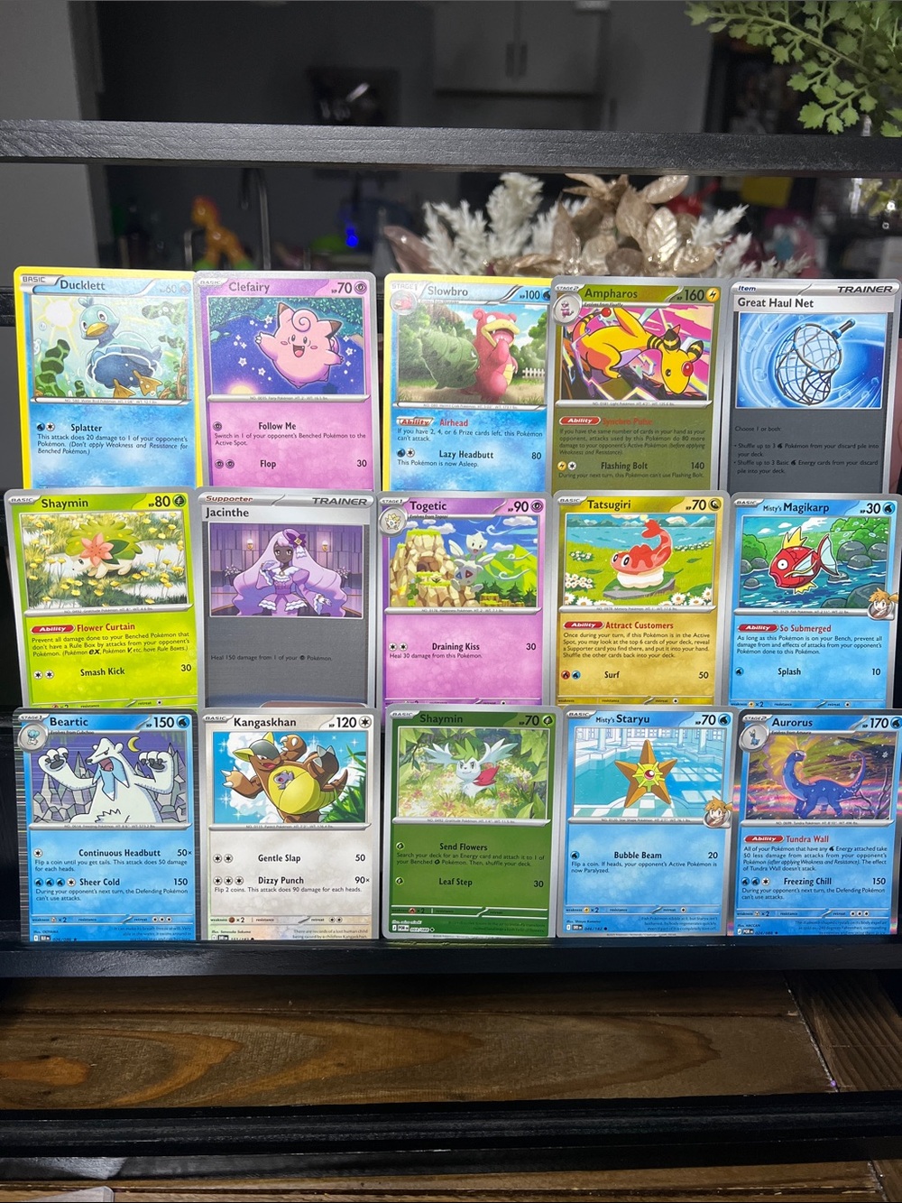 PokemonTCG 15-card lot. Includes Slowbro, Togetic, Magikarp